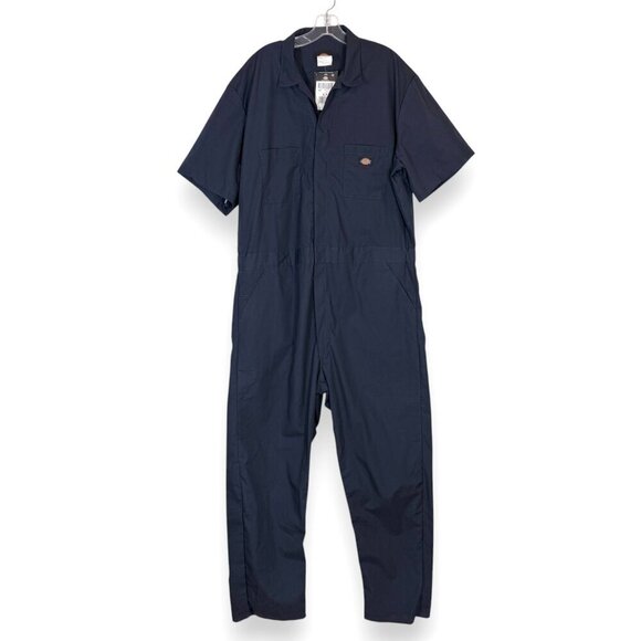 Dickies Coveralls Mens XL Short Sleeve Blue - Picture 1 of 10